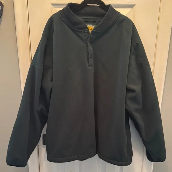 Cabela's Dark Green Lightweight Quarter zip Jacket - Picture 1 of 7